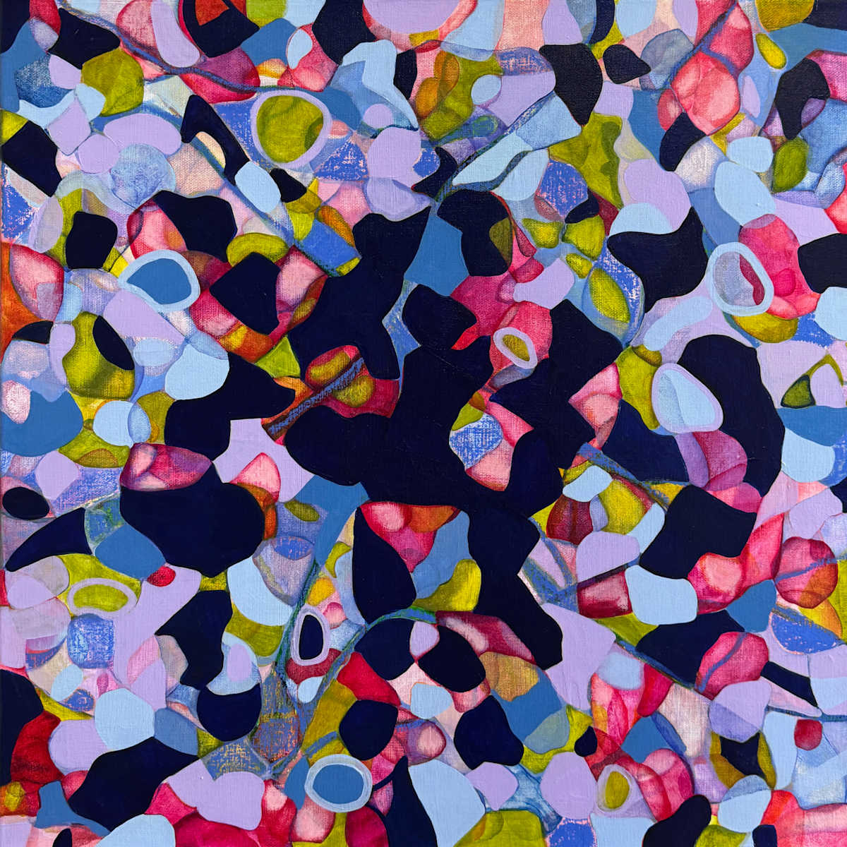 What Happened Last Sunday by Bernadette Youngquist  Image: What Happened Last Sunday 20 x20 in