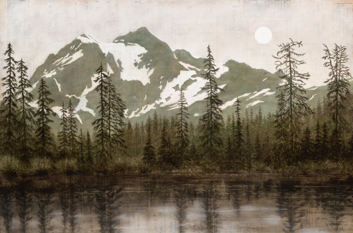 Moonrise Over Shuksan 