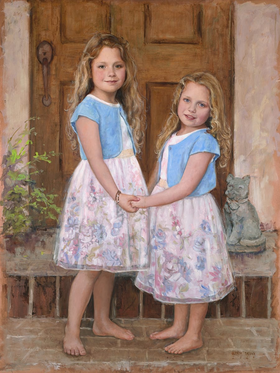 Edith Osleber - Sarah and Layla by Glenda Brown 