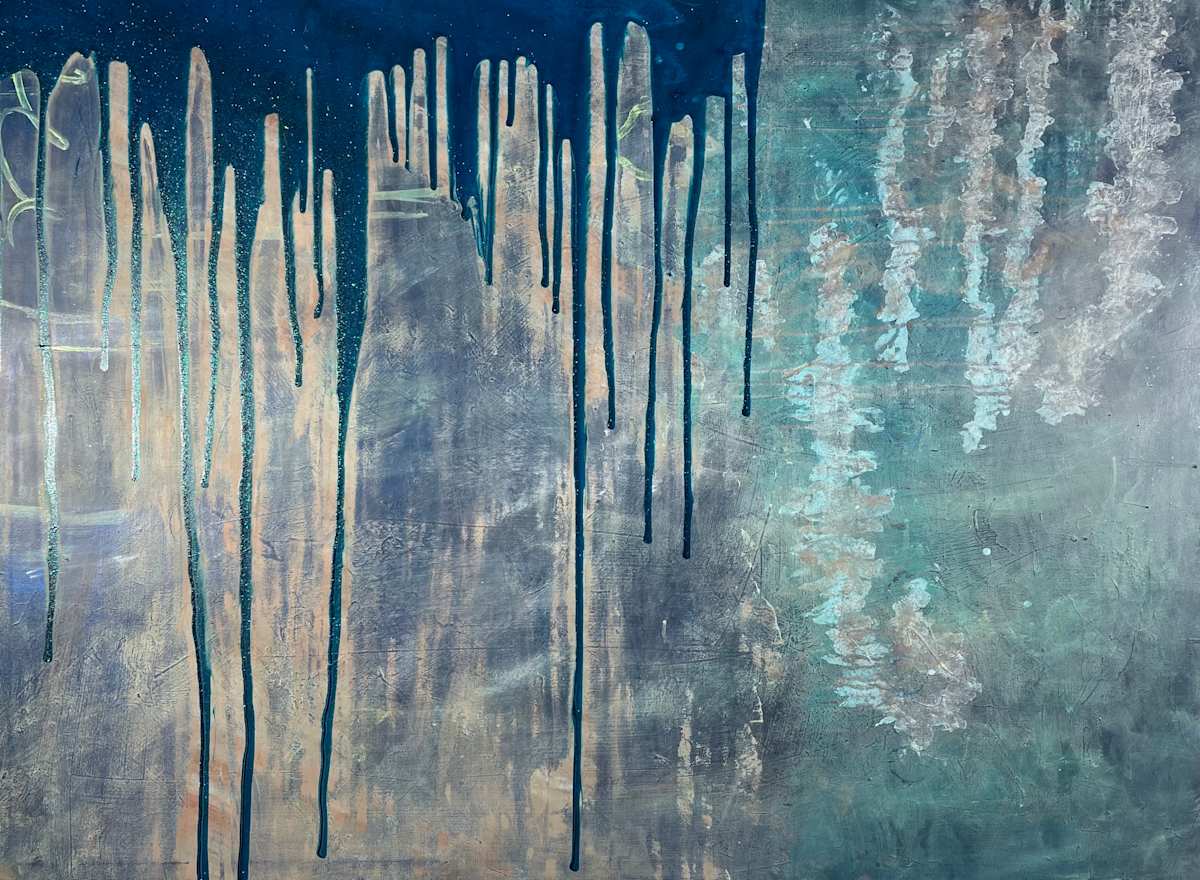 WillSchmahl_CryingTears_48x36x.5, ResinInks by Will Schmahl, Image 2.