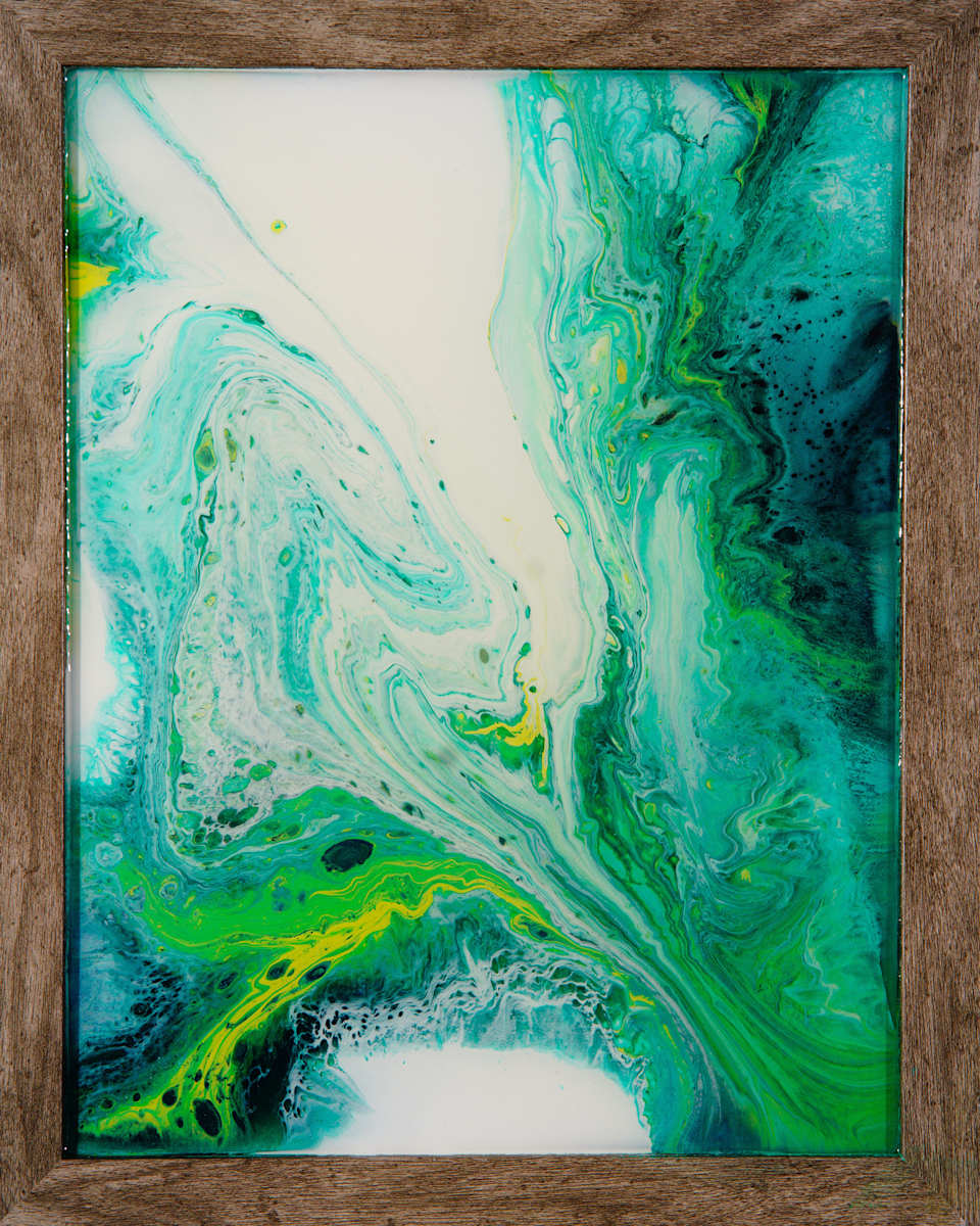 WillSchmahl_GreenFog_14x11x.5_Resin by Will Schmahl, Image 1.