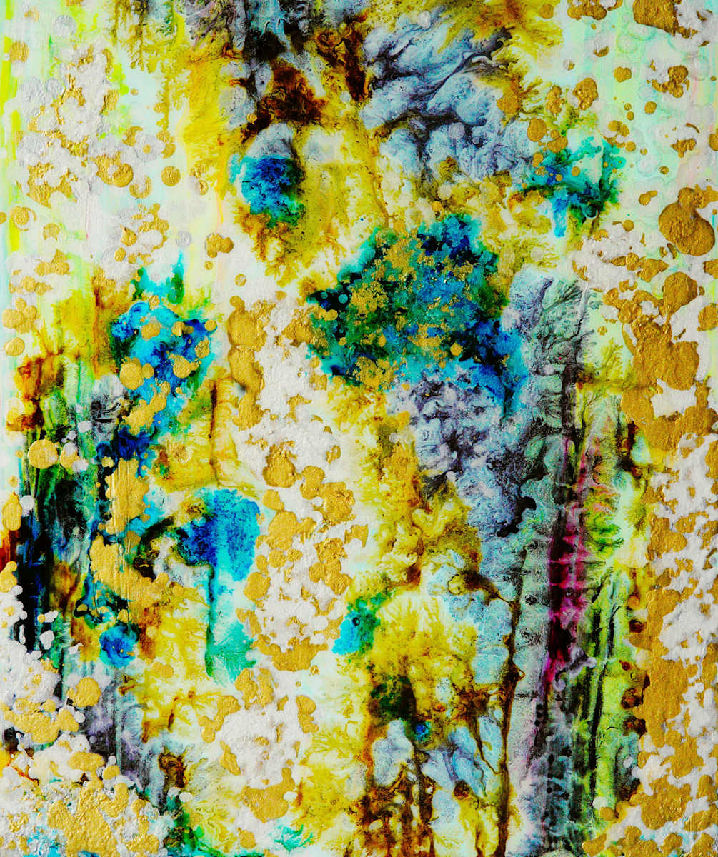 WillSchmahl_InkTestOriginal_24x60x2_ResinInks by Will Schmahl, Image 2.