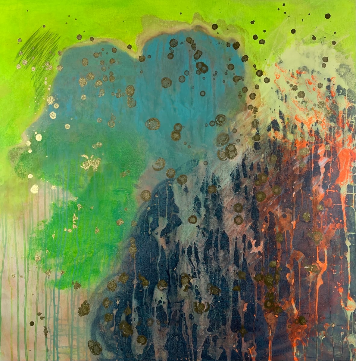WillSchmahl_SundayMornings_36x36x1.5_Acrylics by Will Schmahl  Image: Sunday Mornings
