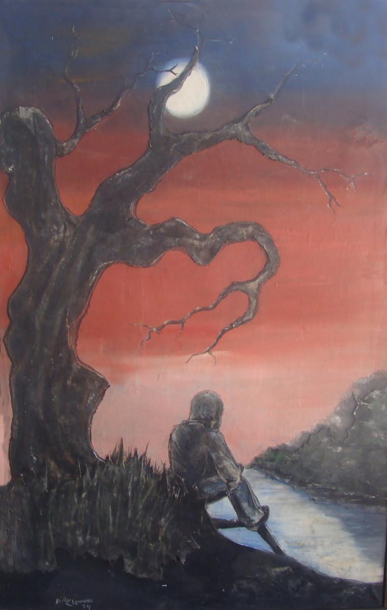Man by River by William "Billy" Clemons, Image 1.