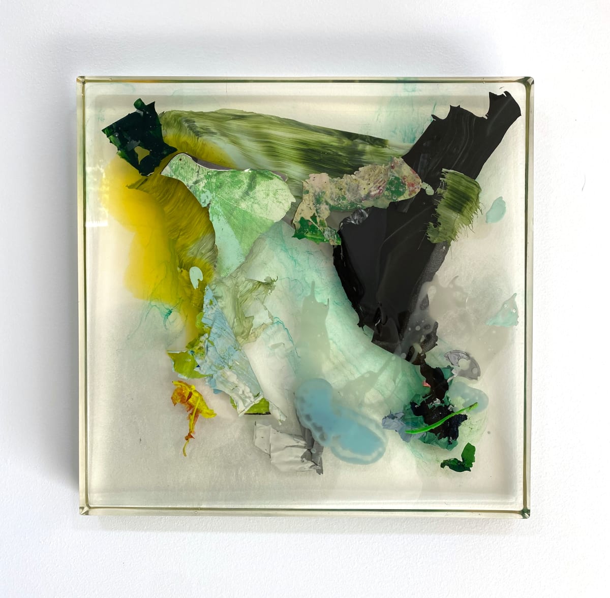 I'd Like To Toss Your Salad by Calina Hiriza  Image: "I'd Like To Toss Your Salad" – Acrylic paint skin in resin