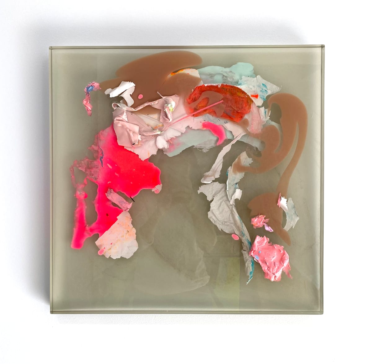Mon Amour, I Found A Detour by Calina Hiriza  Image: "Mon Amour, I Found A Detour" Acrylic paint skin in resin