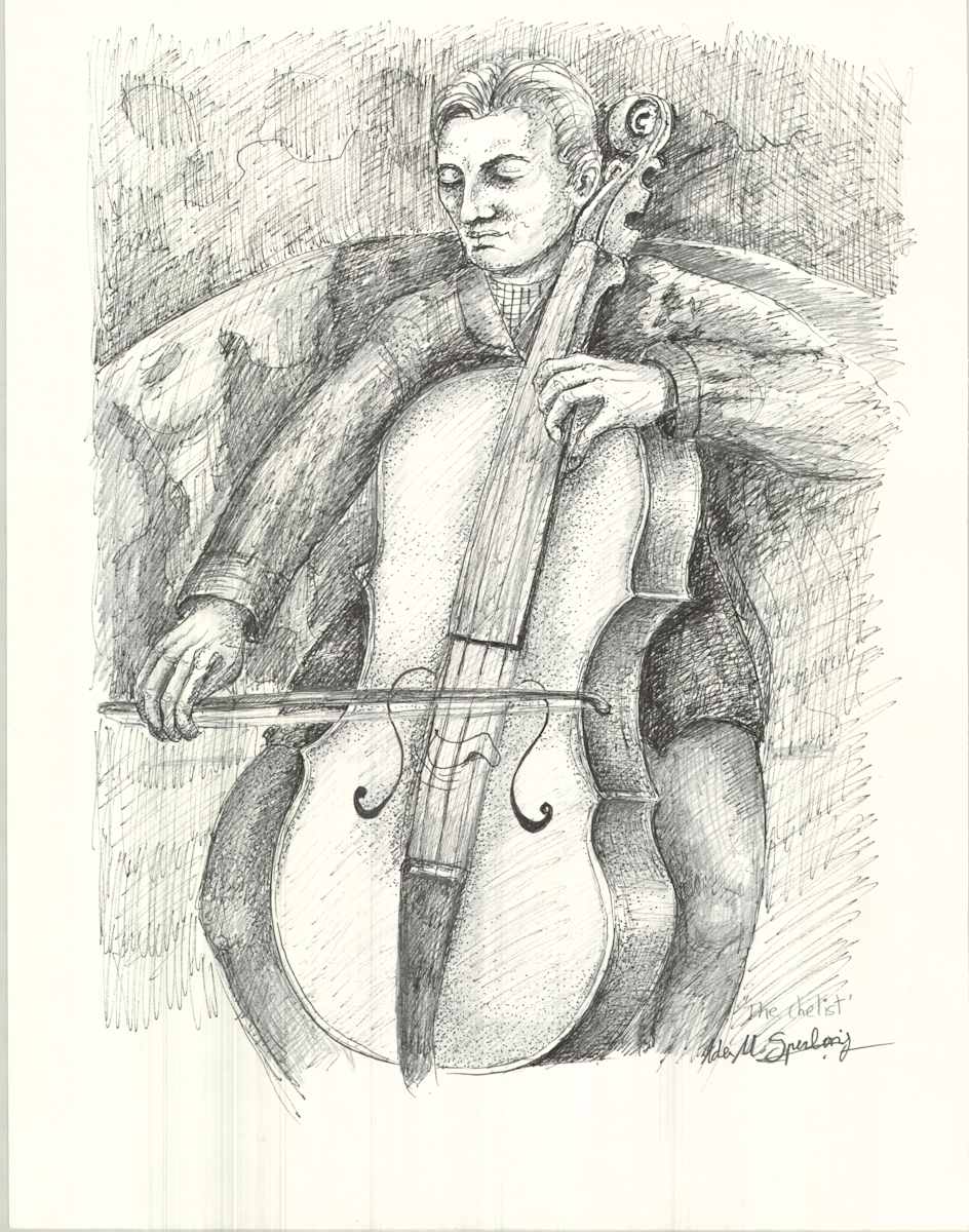 Cellist by Ada Monica Sperling 