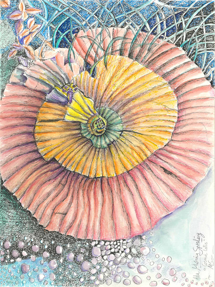 Cosmic Lotus by Ada Monica Sperling 