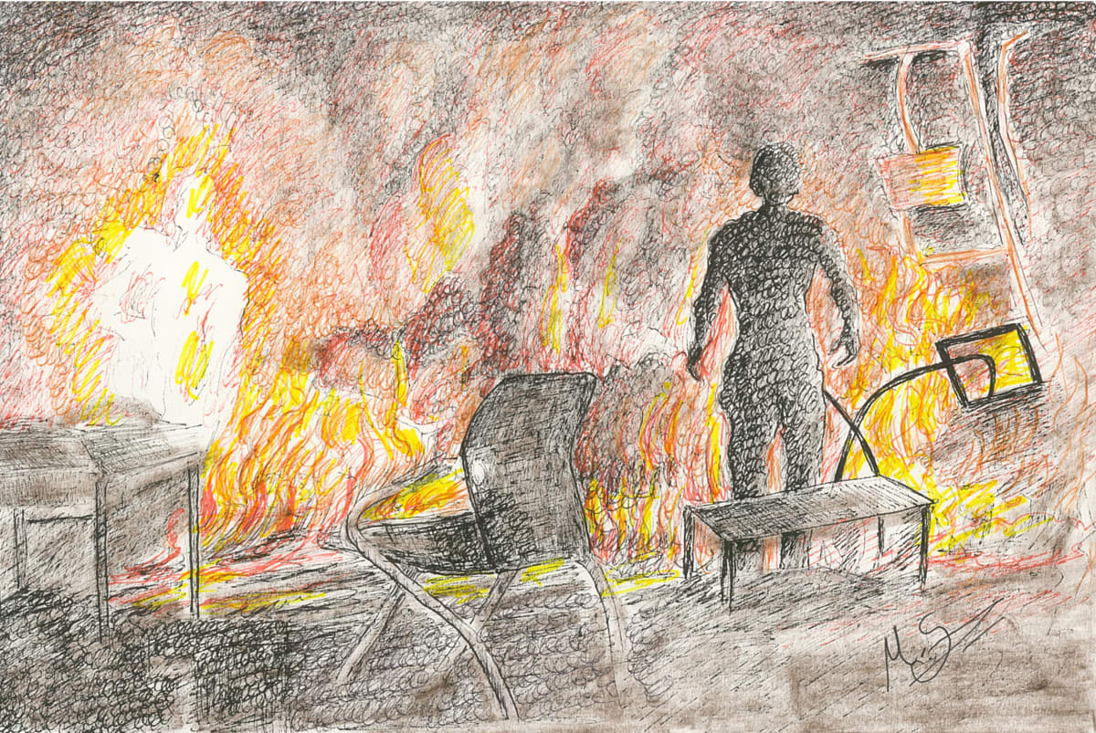 Fire on Campus by Ada Monica Sperling 