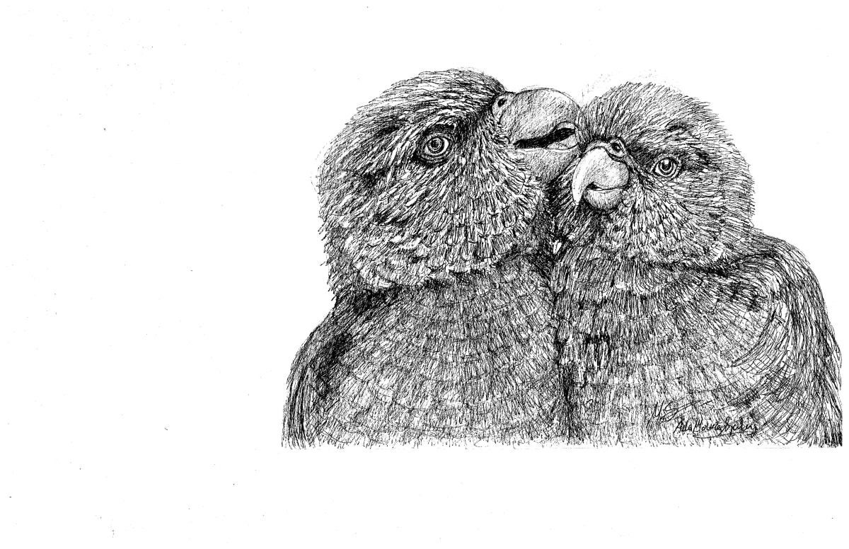 Love Birds by Ada Monica Sperling 