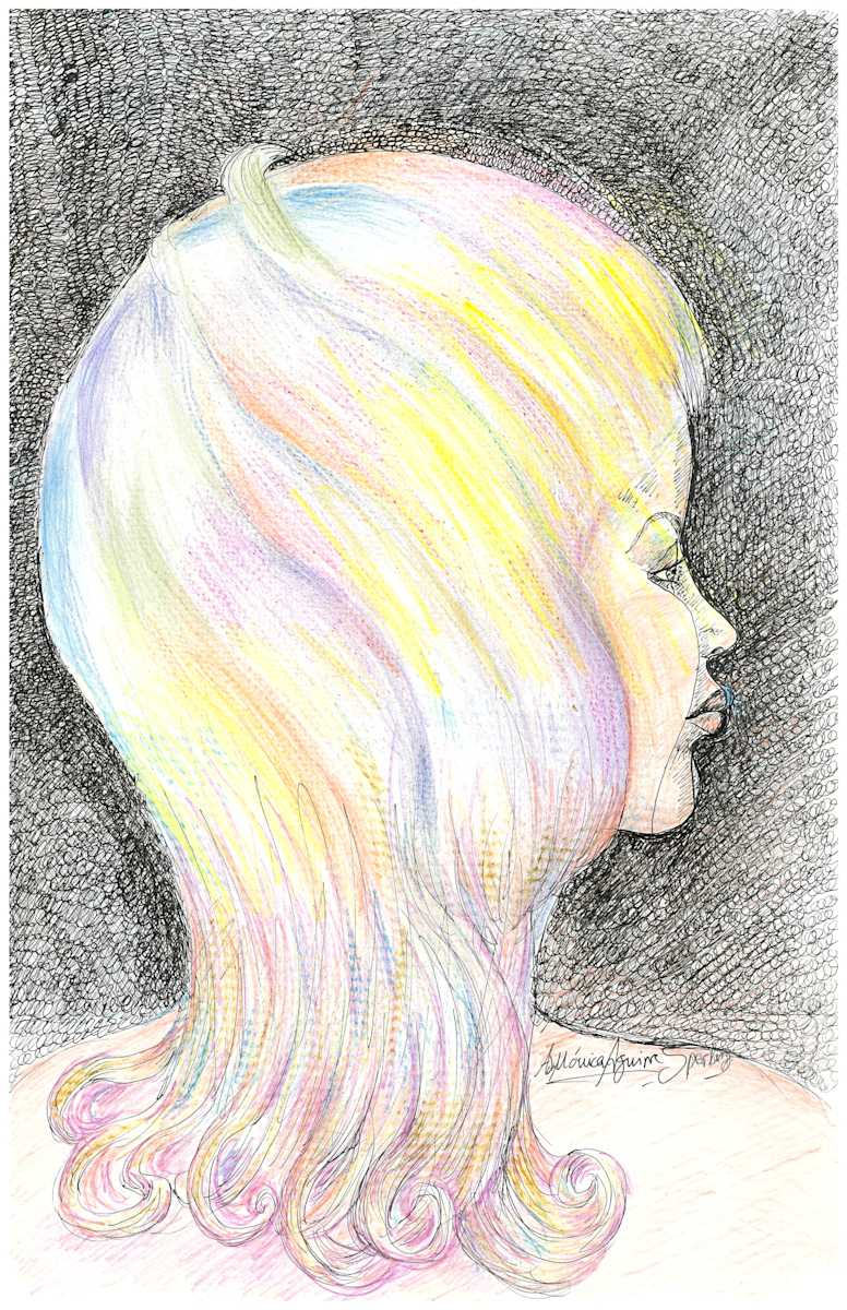 Portrait of a Girl by Ada Monica Sperling 