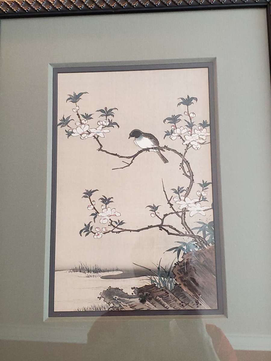 Bird in Cherry Tree by China (artist unknown) 