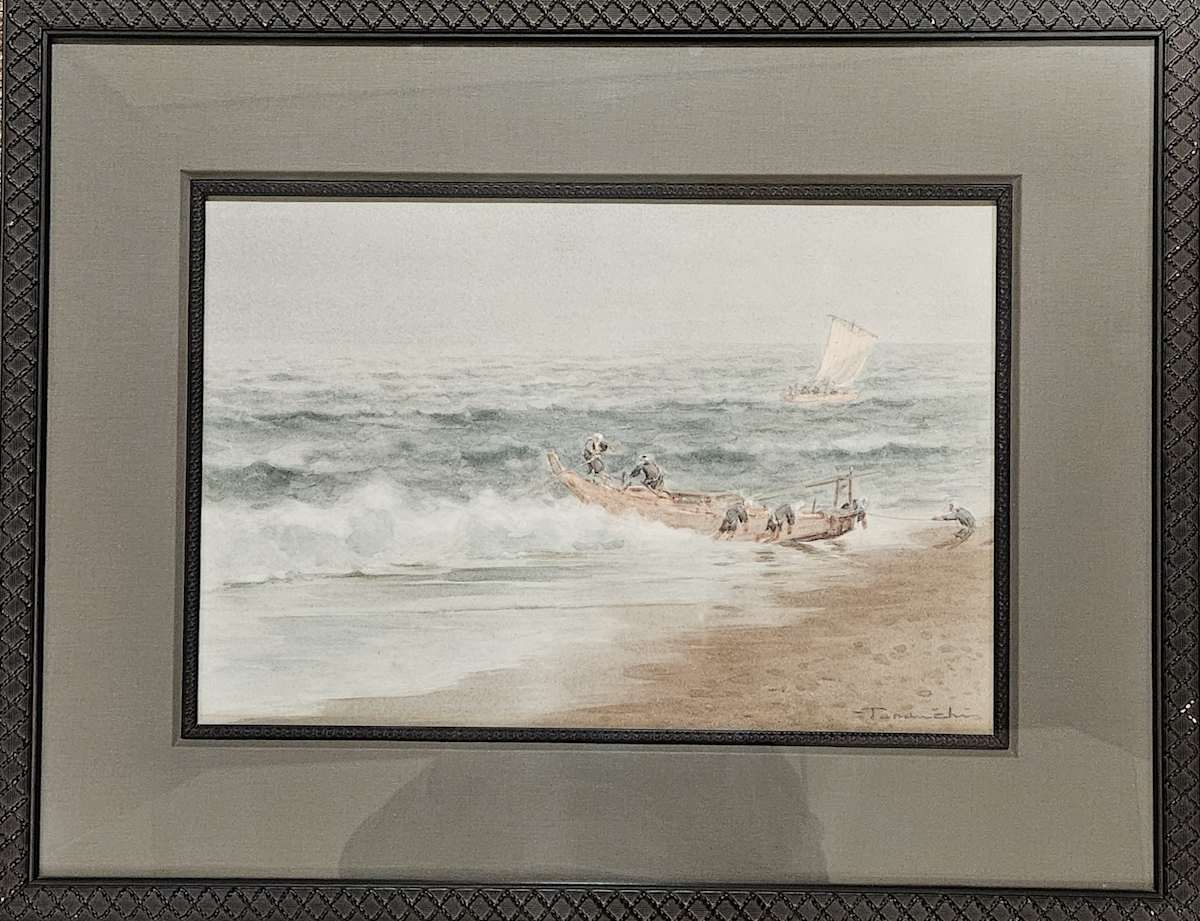 Fishing Boat on the Beach by Tamaichi 