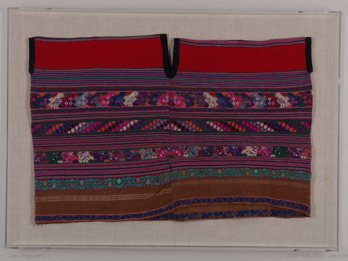 Huipil with Red Bands by Comalapa, Guatemala 