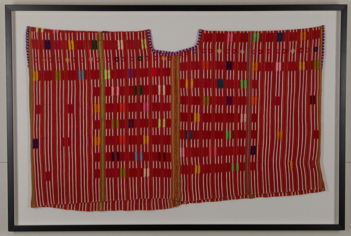 Huipil with White Stripes by Colotenango, Huetenango Region, Guatemala 