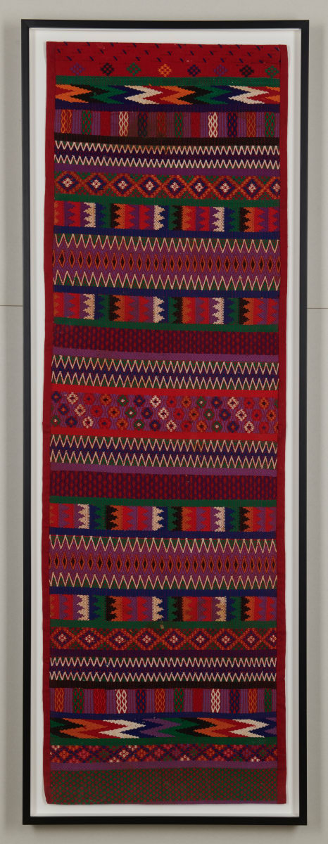 Red & Blue Textile by Antigua, Guatemala 