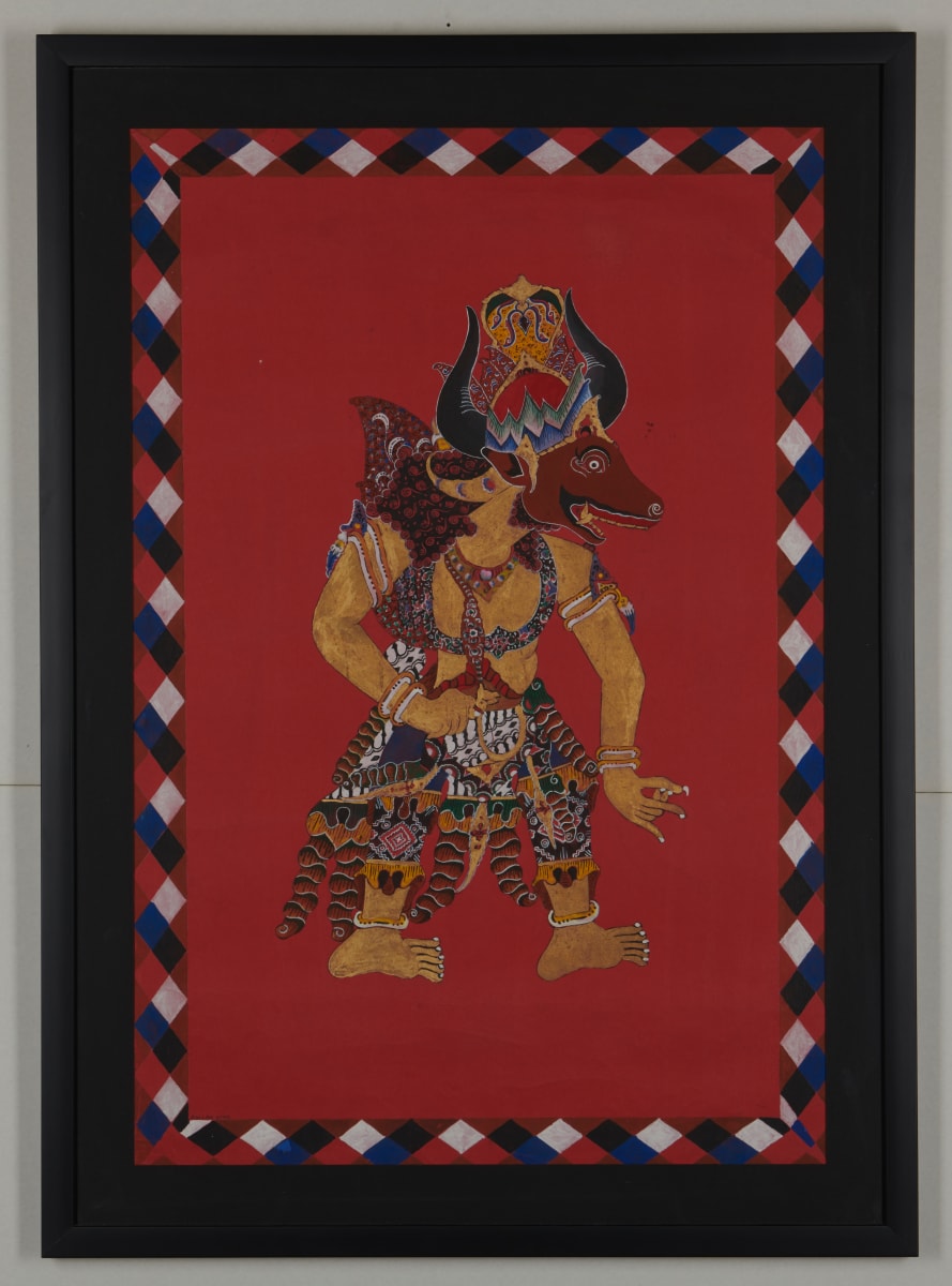 Javanese Wayang Puppet Figure [with horns] by Unknown 