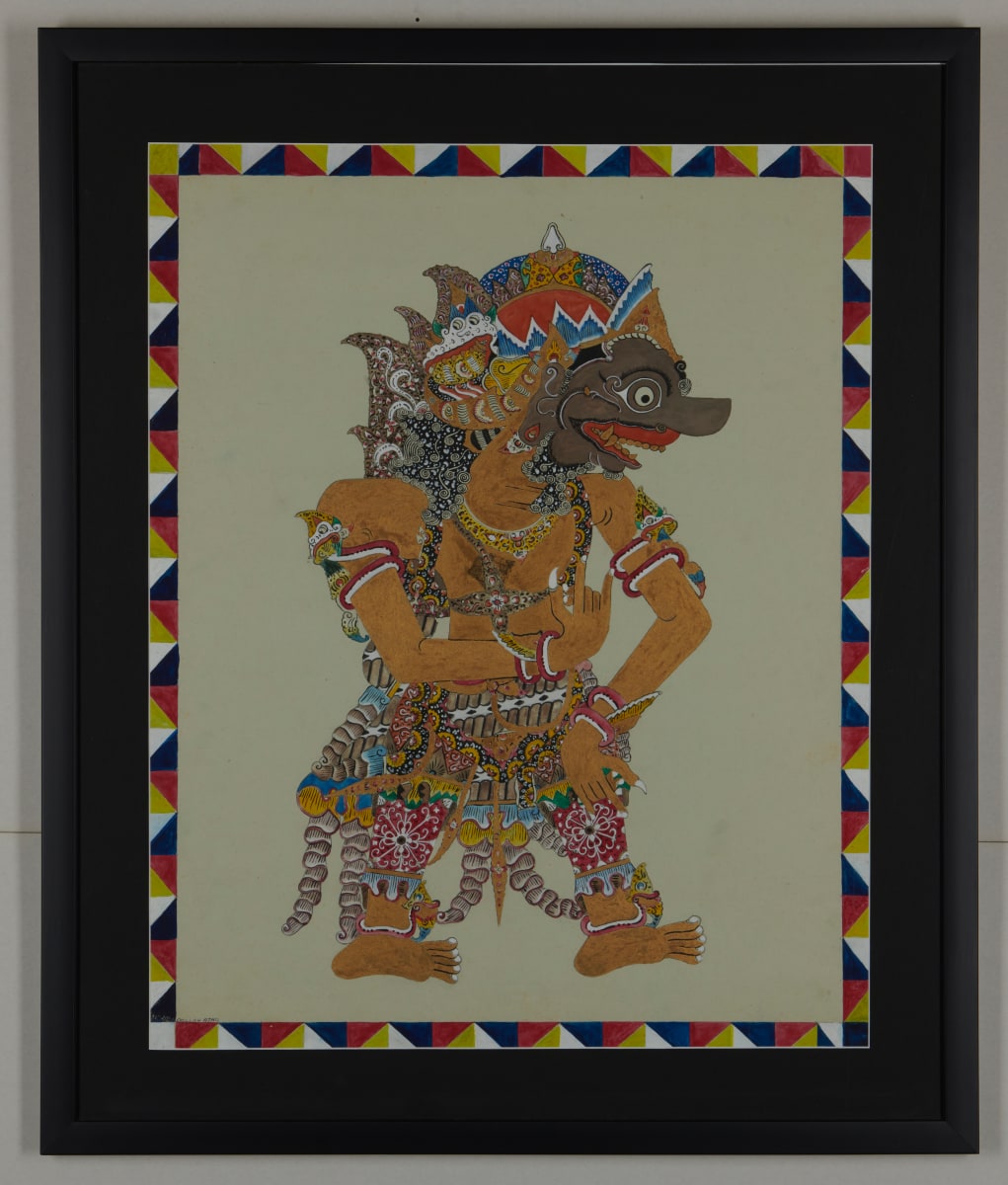 Javanese Wayang Puppet Figure by Unknown 