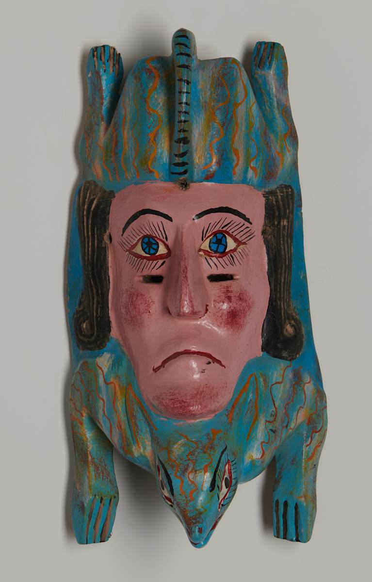 Animal Mask with Face by Unknown, Image 2.