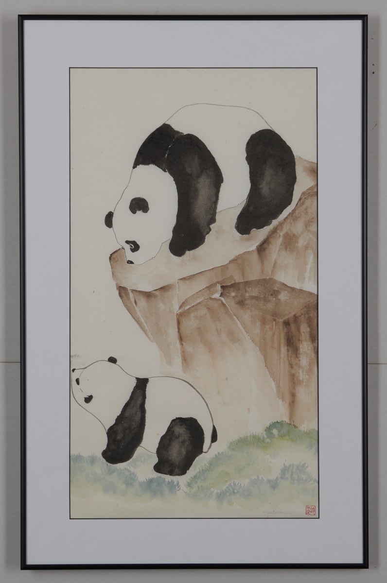 Pandas at Play by Pat C Tom 