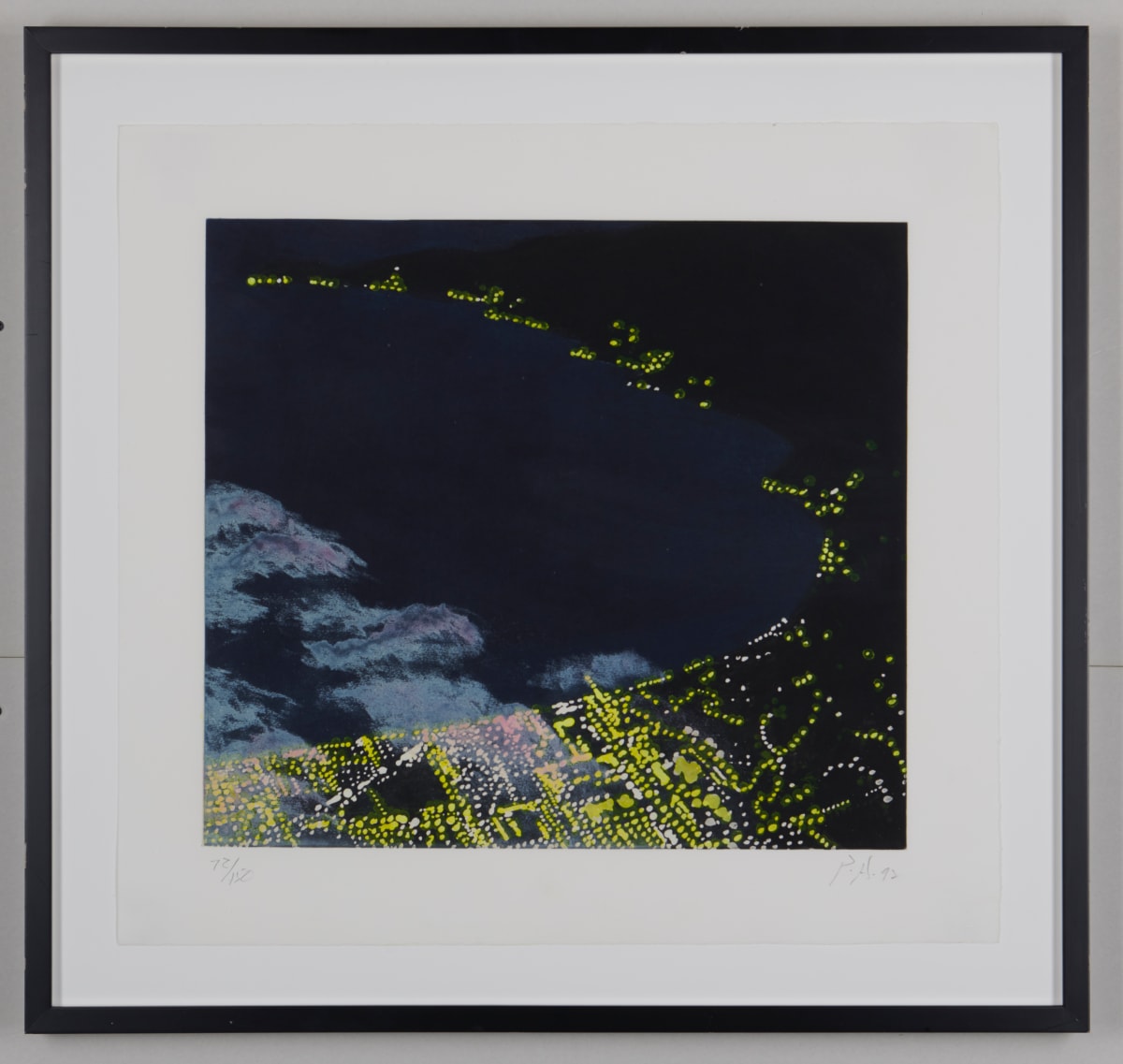 Untitled (Santa Monica Bay at Night from the Air) by Peter Alexander 