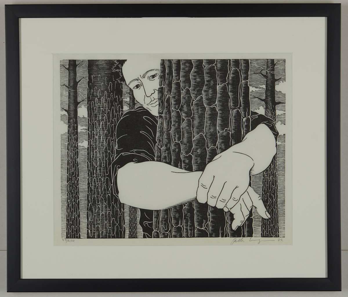 Untitled [Man HuggingTree] by Unknown, Image 2.