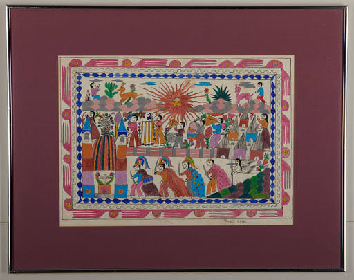 Folk Painting, South America by Rubén Lopez 