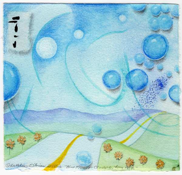 Blue Planet Closeup, Long Path by Kathleen O'Brien, Image 1.
