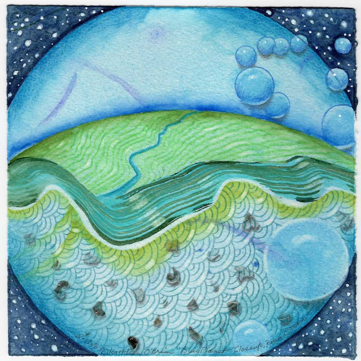 Blue Planet Closeup, River Ocean by Kathleen O'Brien, Image 1.