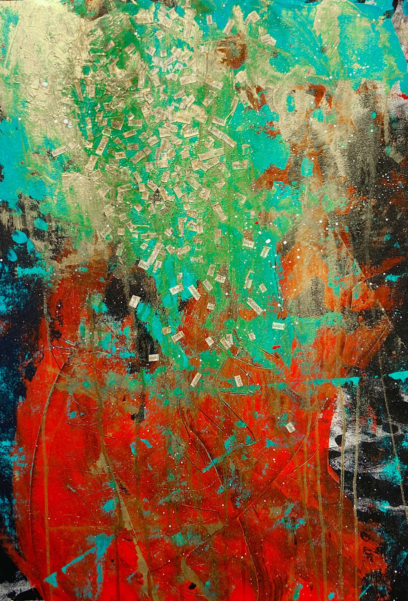 She by Anne Barnes  Image: Mixed media on paper