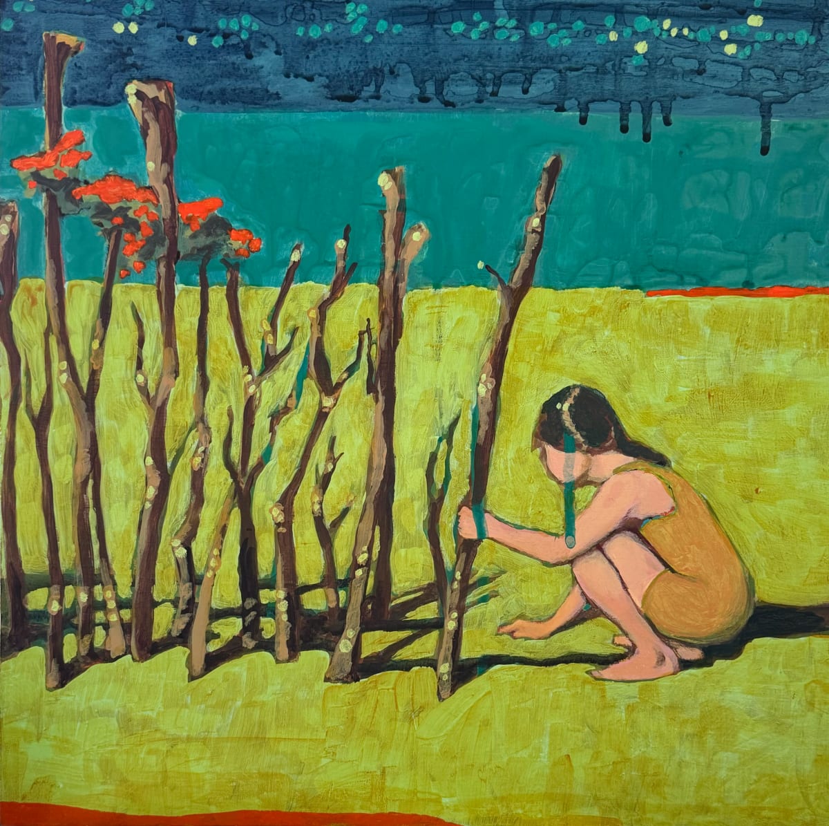 Beach Sticks I by Jen E. Sanders 
