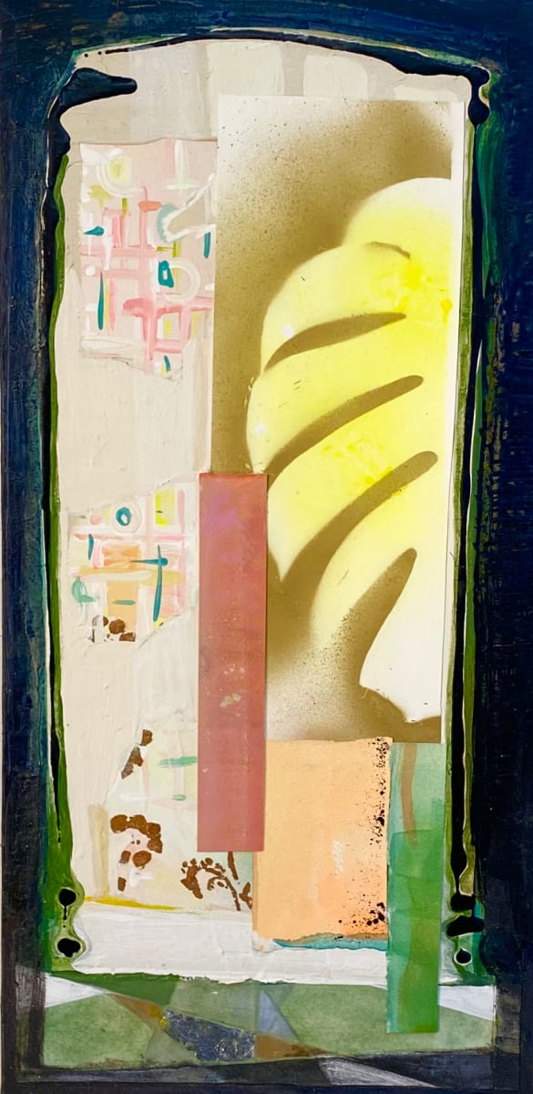 Nouveau Monstera  Image: Collage and acrylic on canvas