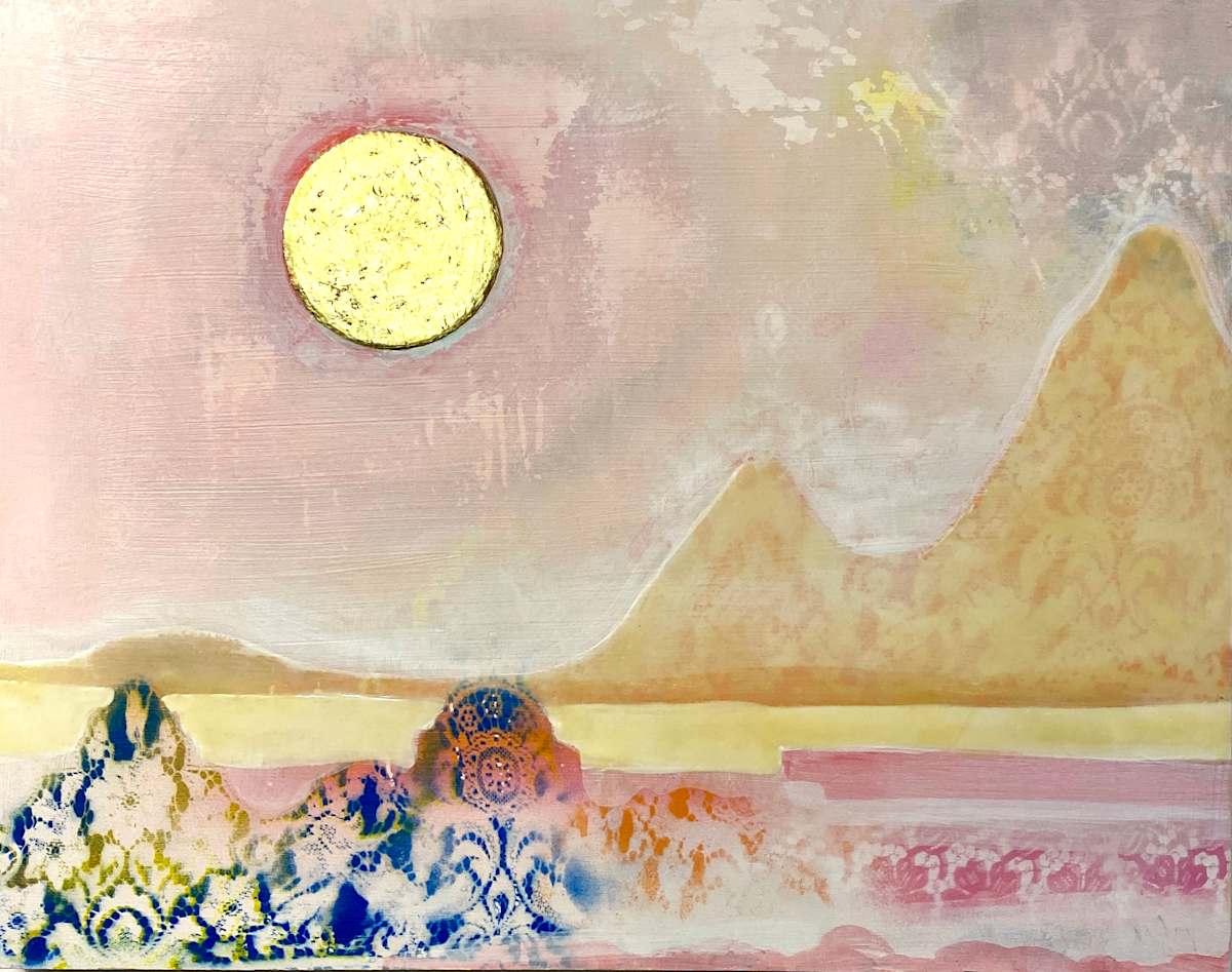 Encaustic Mountains by Nell Hergenrather, Image 1.