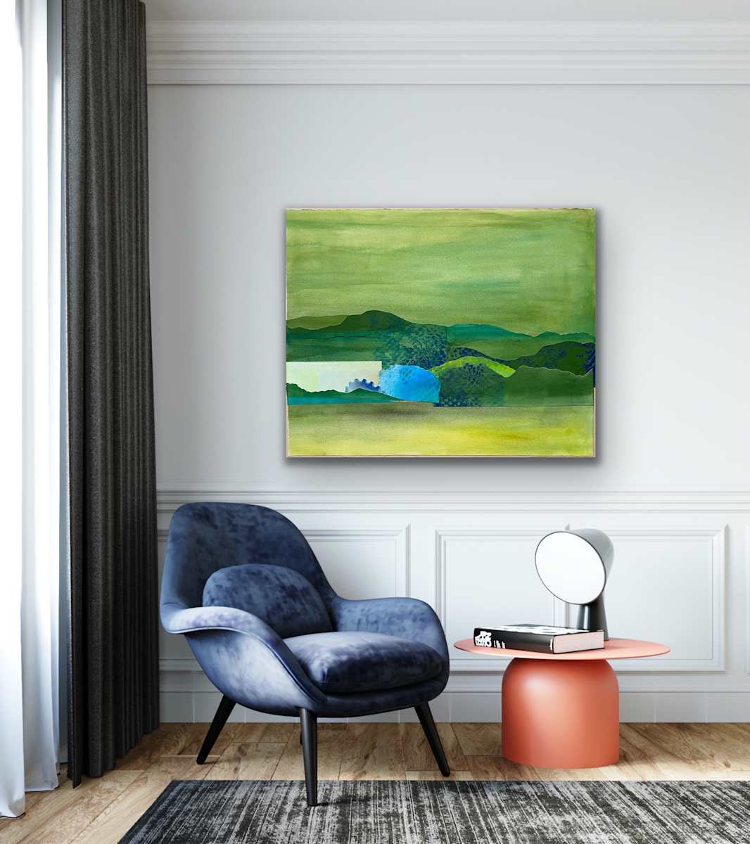 Greenscape in Artroom by Nell Hergenrather, Image 1.