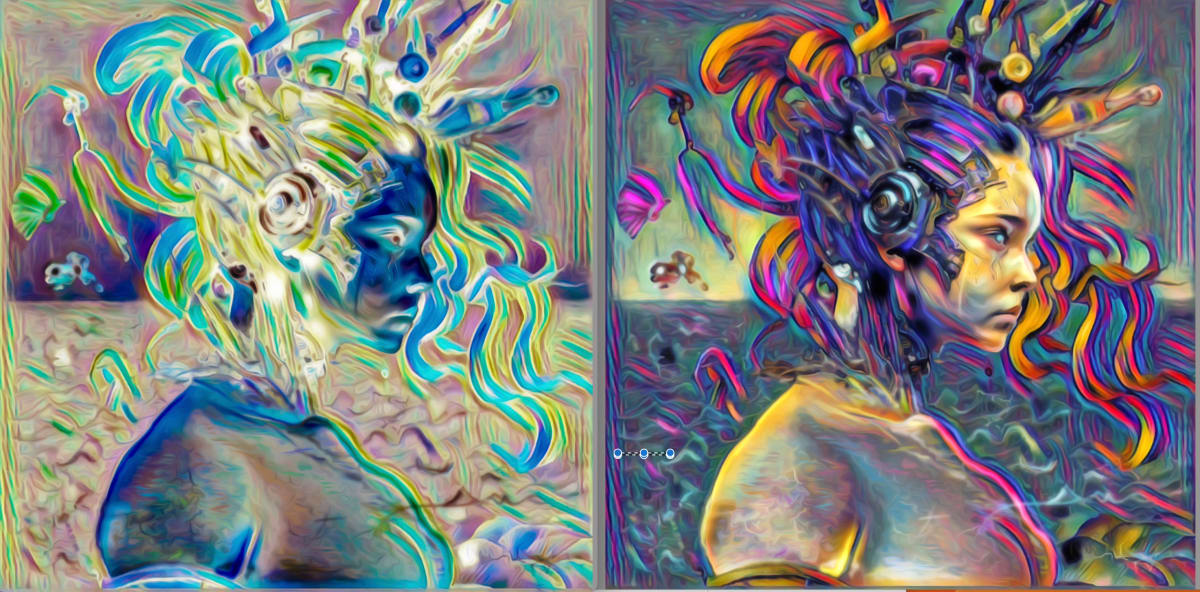 Trans-Venus (diptych) by Sergio Cesario  Image: Trans-Venus (original Super-8 film frame,  Thais R. Cesario on her 15th birthday, 1980)