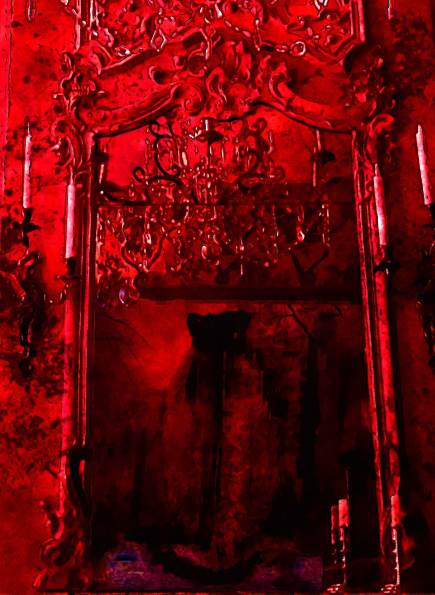 Le Chat Voilé 1 1/5 by Sergio Cesario  Image: Le Chat Voilé 1 (original: cat behind curtain, Miami 2021 and room in Paris, 2022)