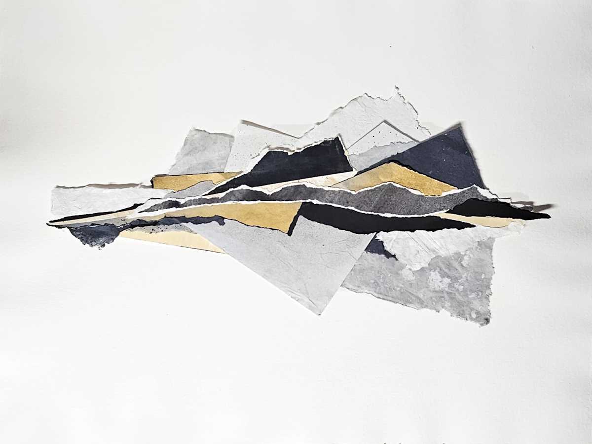 Golden Mountain Reflection Again by Allison Belolan 