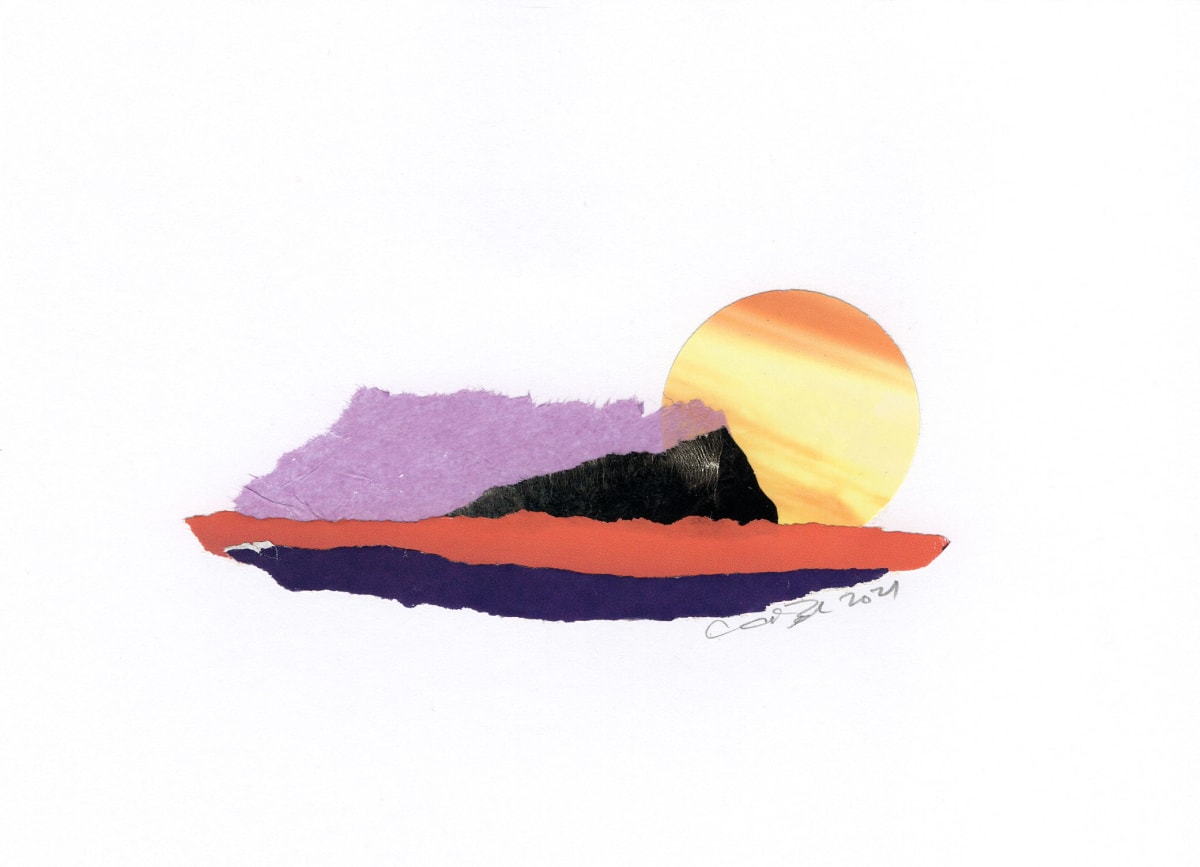 Deep Blue Mountain Sunrise by Allison Belolan 