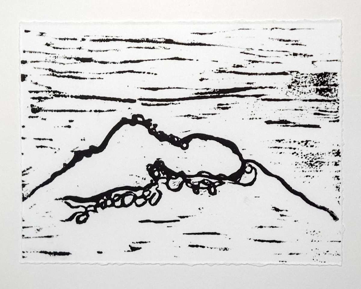 ISL Volcano View 1 B&W by Allison Belolan, Image 1.