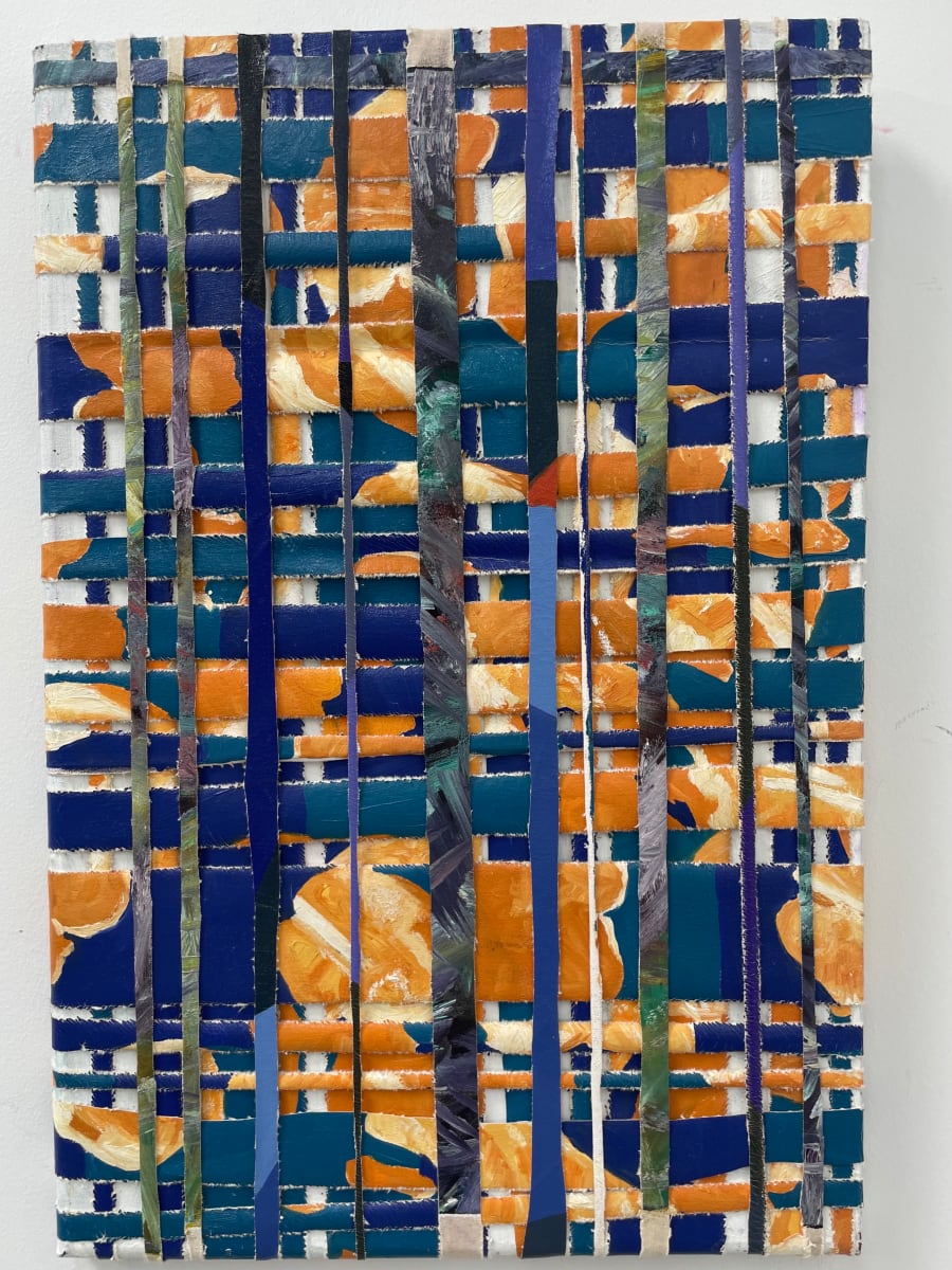 oranges spliced  Image: weave strips, oil