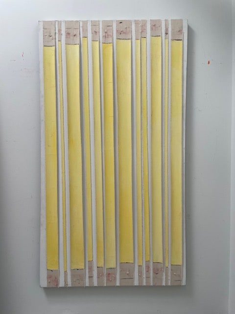 Laura names it Daffodils  Image: oil, ink, canvas