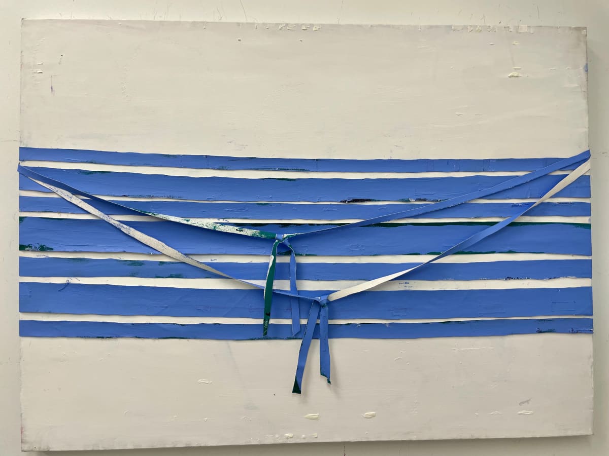 Solitude, For Merton  Image: strips, canvas