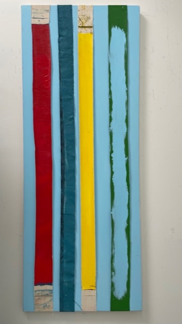 Happy # 61, For Linda  Image: acrylic, encaustic, oil