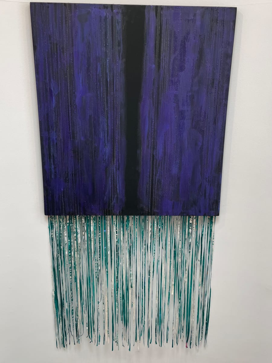 Breaking of the waves  Image: encaustic, strips 