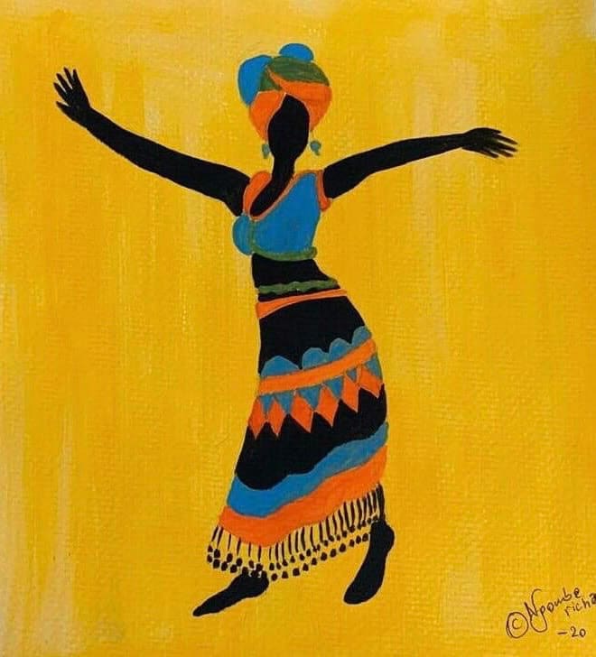 Afro Dance 1 by Yumba Arts  Image: Original Canvas Painting