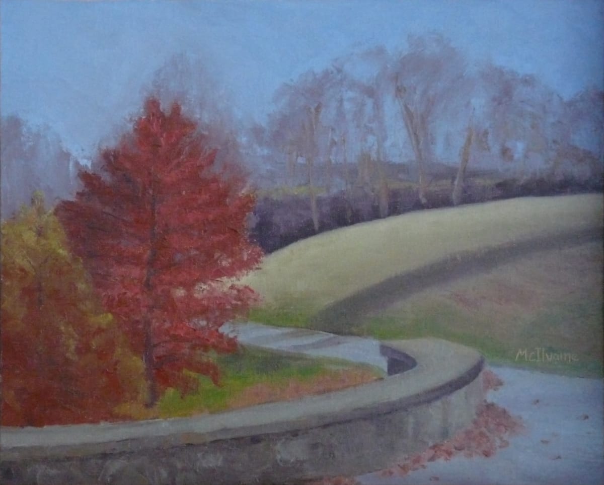 The Copper Pine by Joanne McIlvaine  Image: Painted at Winterthur, DE