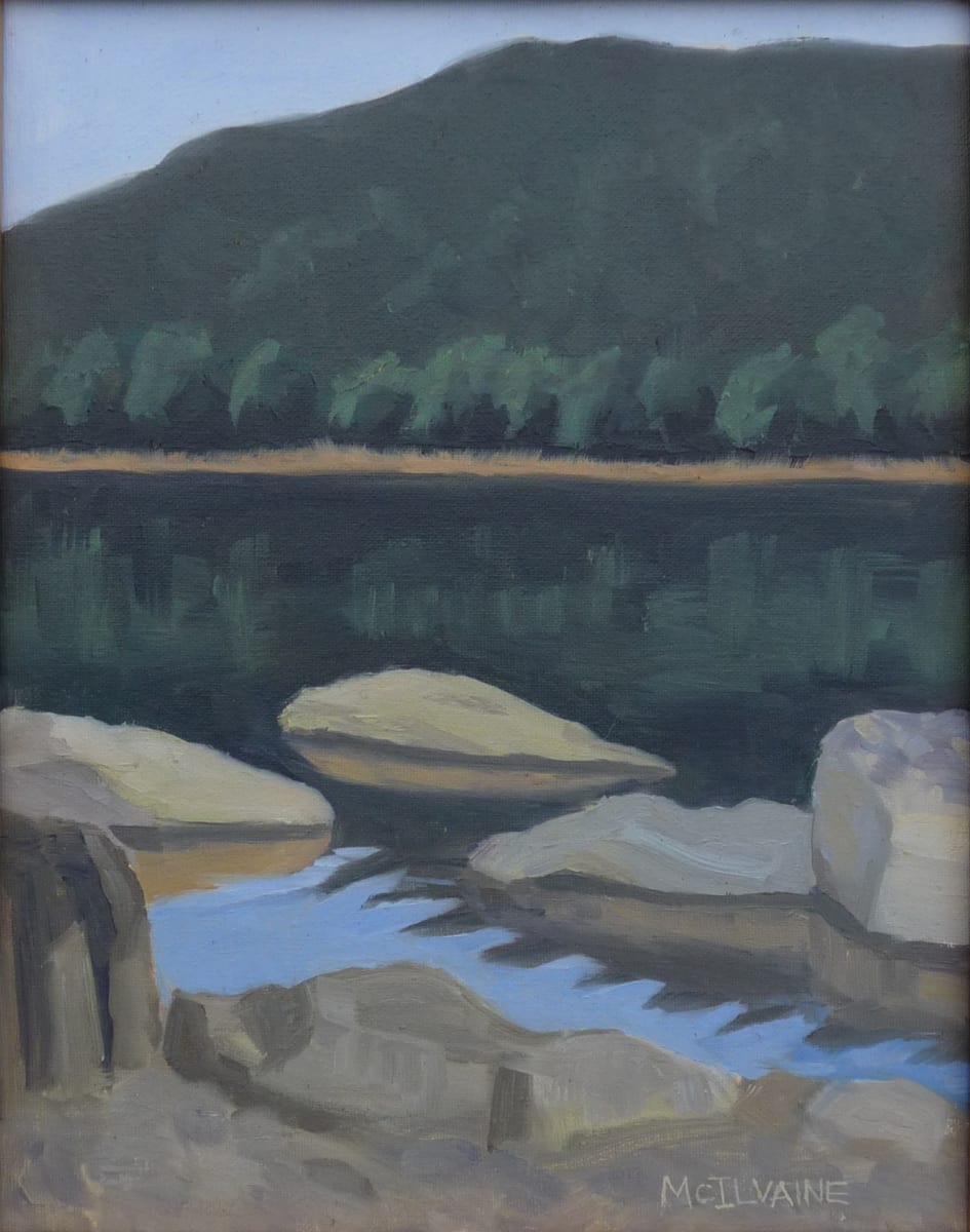 Blue Reflecting Pool by Joanne McIlvaine  Image: Painted at Riverfront Park 
