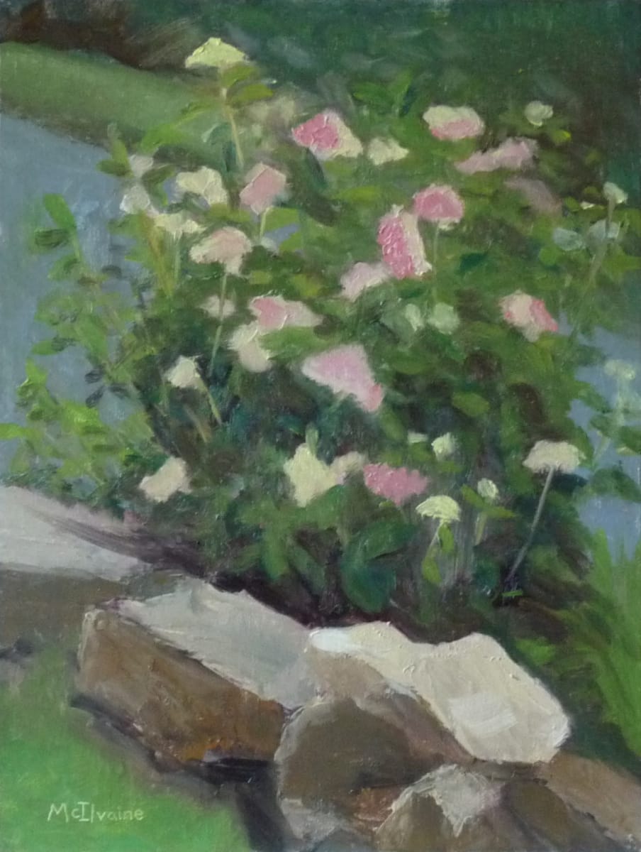 Rockin' The Blooms by Joanne McIlvaine  Image: Painted at the Reading Public Museum Gardens in June 2021, for Plein Air West Reading.