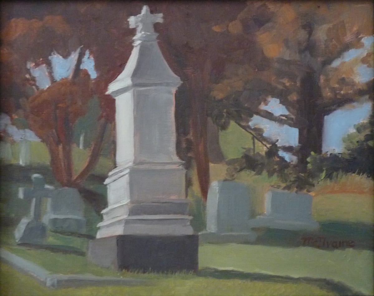 Cleland’s Memorial  Image: Plein Air Brandywine Valley, 2018. Painted in Wilmington, DE