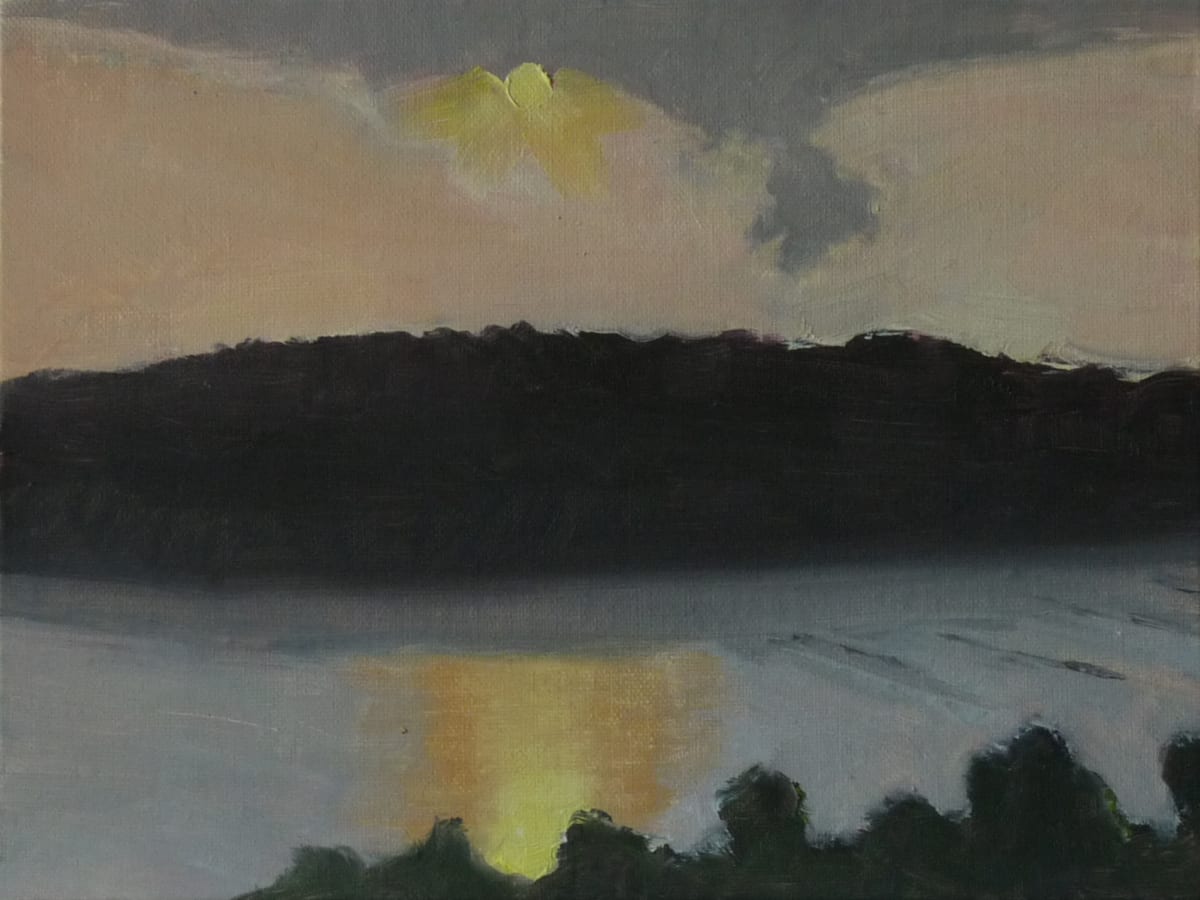 Ending On A Good Note by Joanne McIlvaine  Image: Painted at Breezyview Overlook near Marietta in 2021.